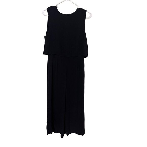 Lulus Womens Black Sleeveless Jumpsuit Size M With Back Button Detail - Picture 1 of 10
